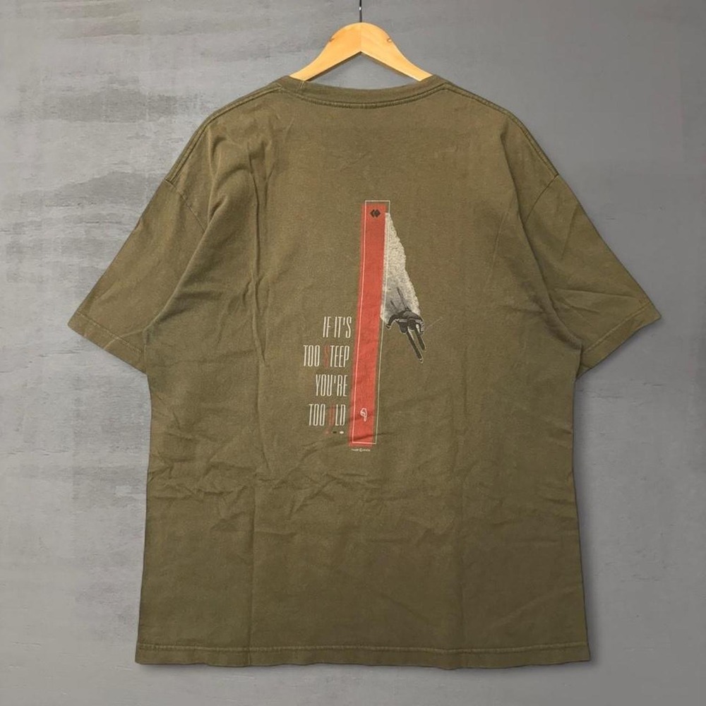 Vintage Breckenridge Ski Graphic‎ T-Shirt Olive Green Vintage 2002 XL